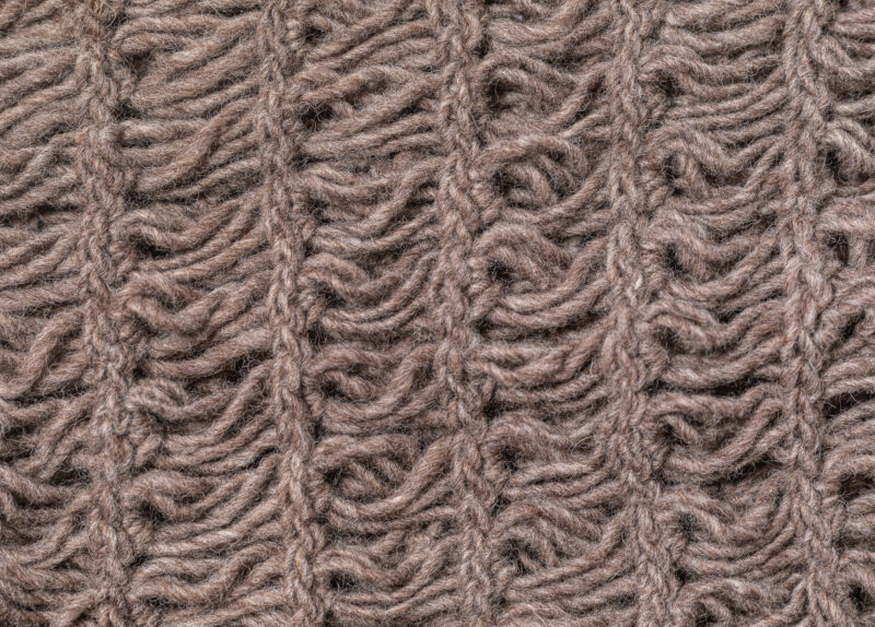 Gola Infinito Crochet Peruano Lã Natural - Imagem 9