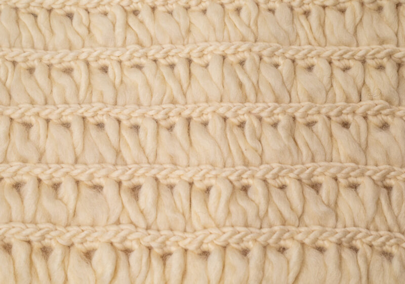 Gola Infinito Crochet Peruano Lã Natural - Imagem 8