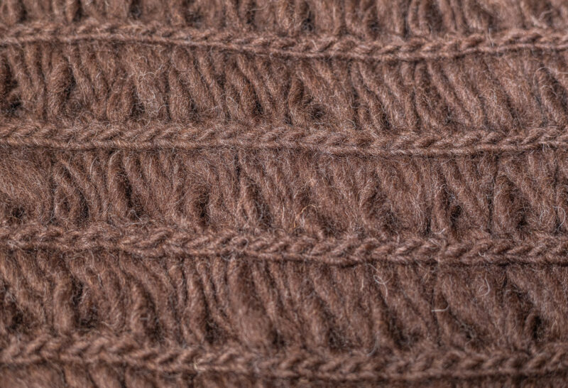 Gola Infinito Crochet Peruano Lã Natural - Imagem 7
