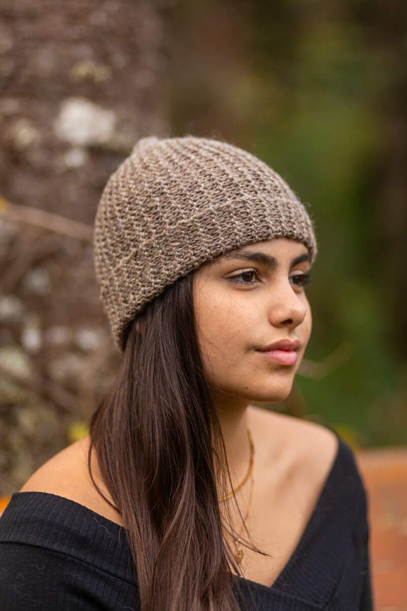 Gorro Tricot Lã Natural