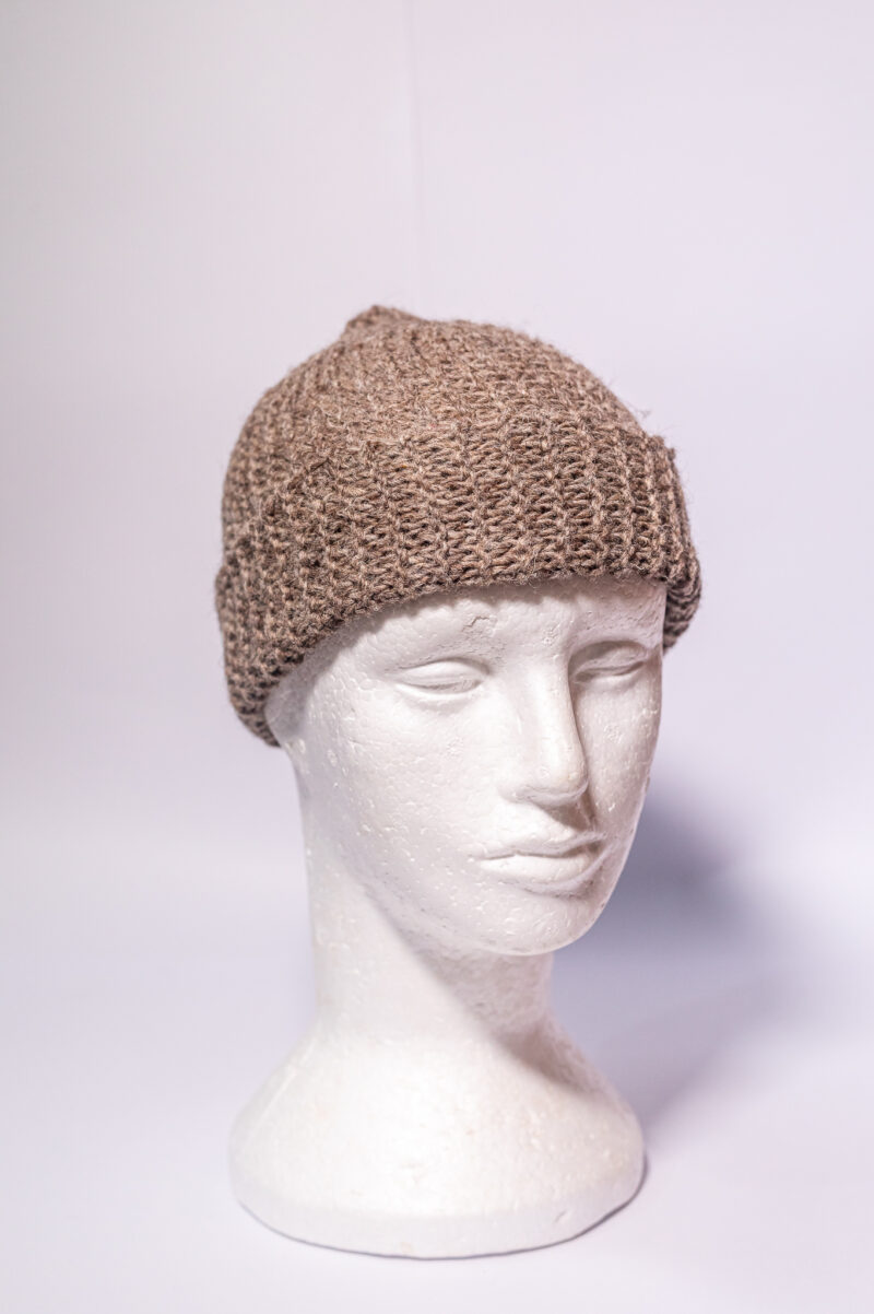 Gorro Tricot Lã Natural - Imagem 2