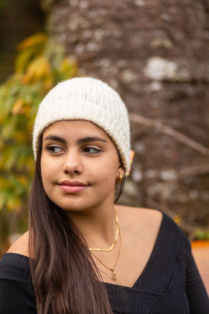 Gorro Tricot Lã Natural - Imagem 5