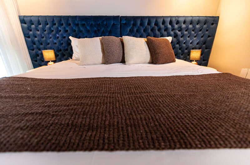Manta Pé de Cama Crochet Tunisiano Lã Natural - Imagem 6