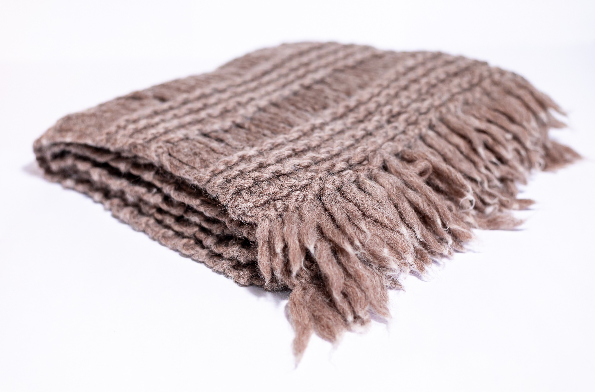 Peseira de Lã Natural – Tricot Fluffy Artesanal | Mãostiqueiras - Imagem 3