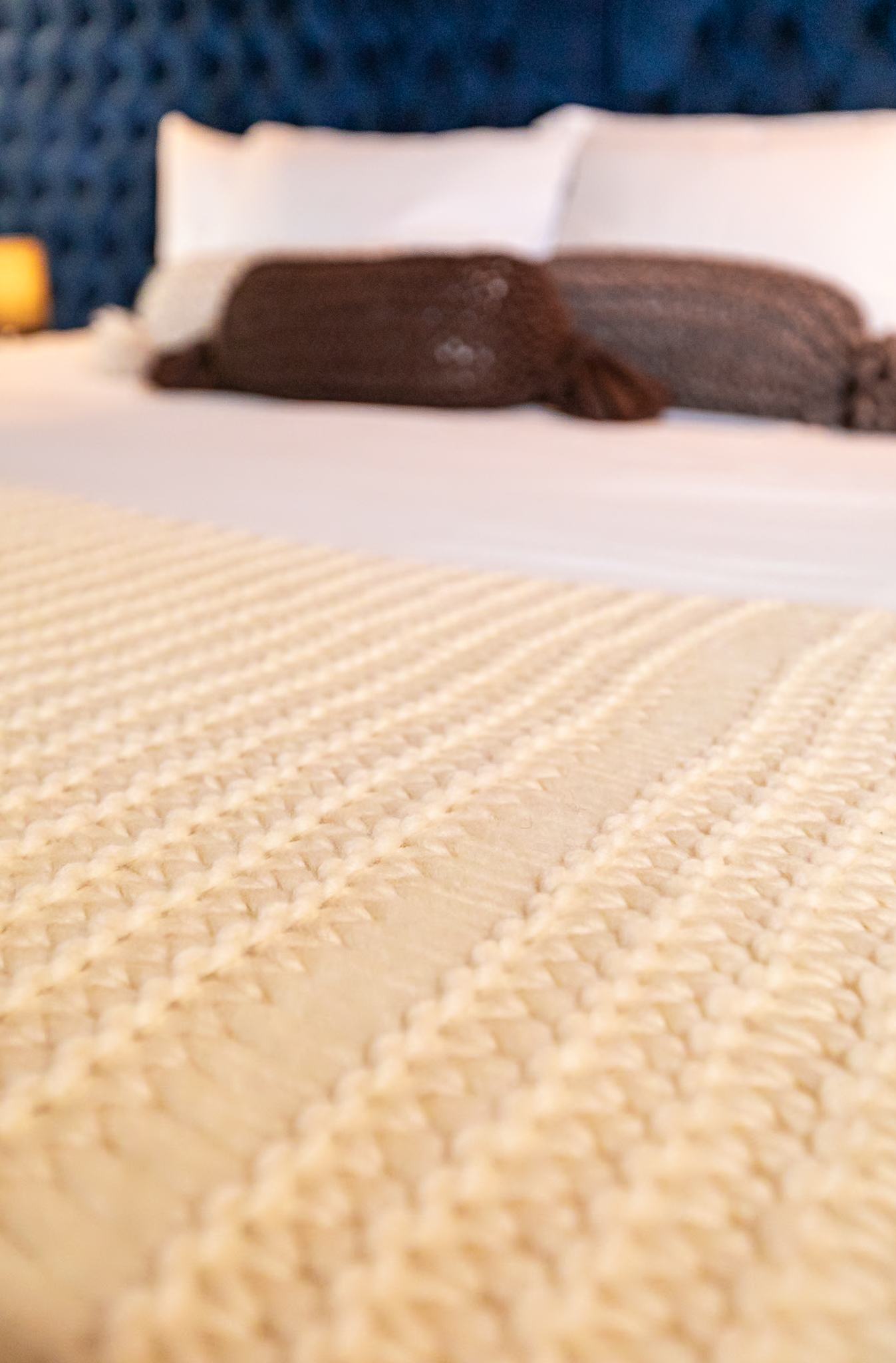 Peseira de Lã Natural – Tricot Fluffy Artesanal | Mãostiqueiras - Imagem 8