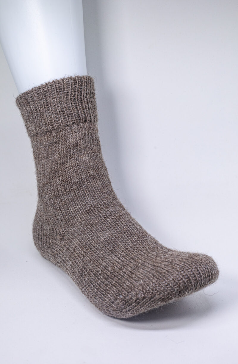 Meia Quentinha Tricot Lã Natural - Imagem 2